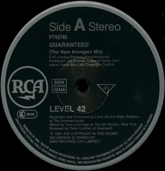 Guaranteed 2 Level 42