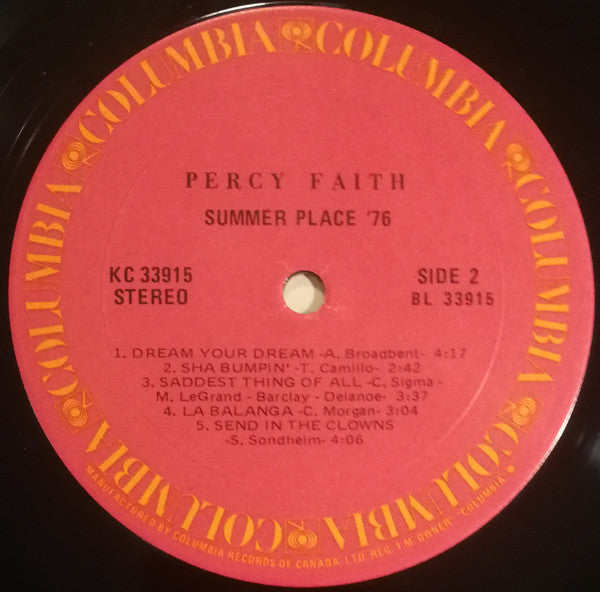 Summer Place '76 Percy Faith