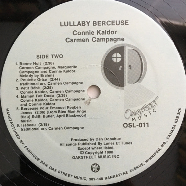 Lullaby Berceuse Connie Kaldor,Carmen Campagne