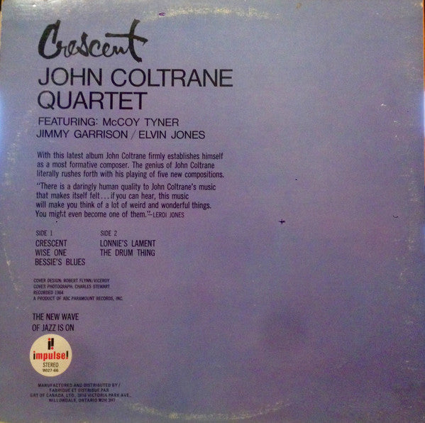 Croissant Le quatuor John Coltrane