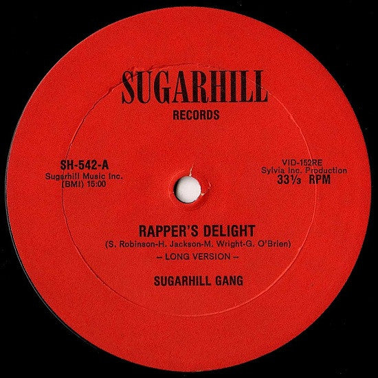 Le plaisir du rappeur Gang de Sugarhill