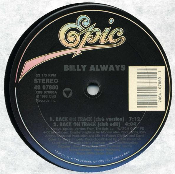 Back On Track Billy Always