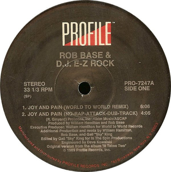 Joy And Pain (Remix) Rob Base & DJ E-Z Rock