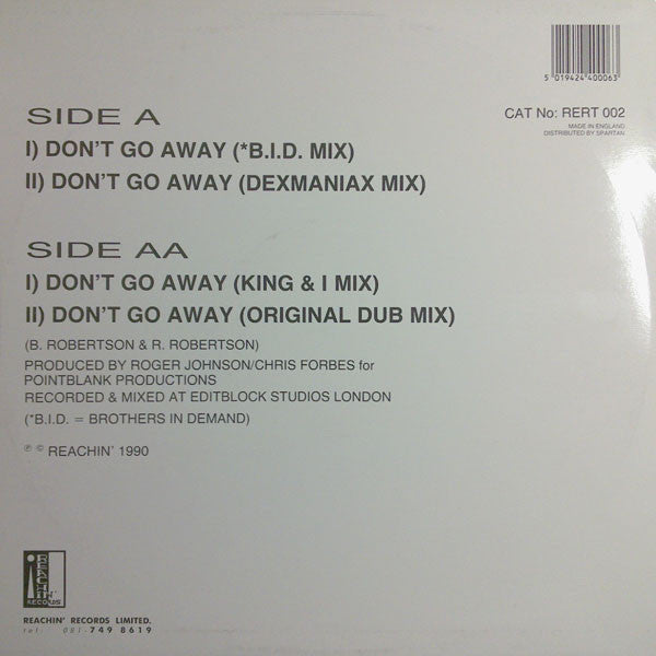 Don't Go Away (4 Mixes) | Rectangle Triangle  