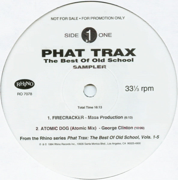 Phat Trax The Best Of Old School Sampler | Rectangle Triangle  