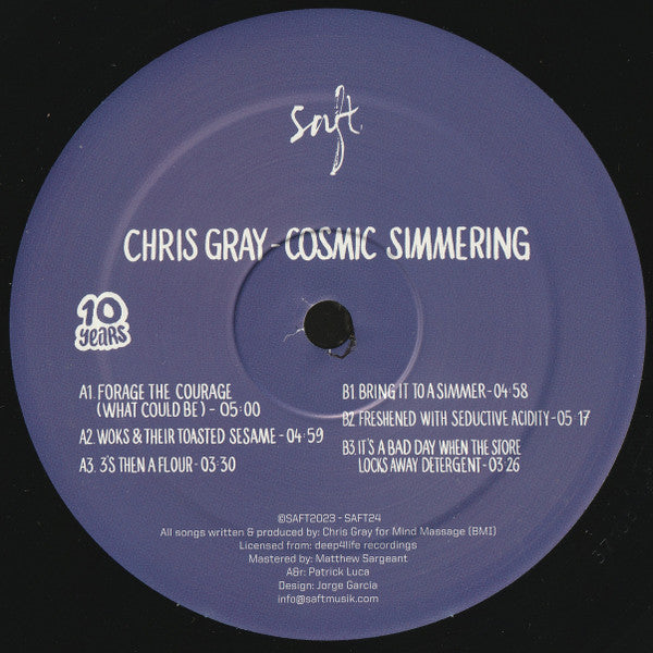Cosmic Simmering Chris Gray
