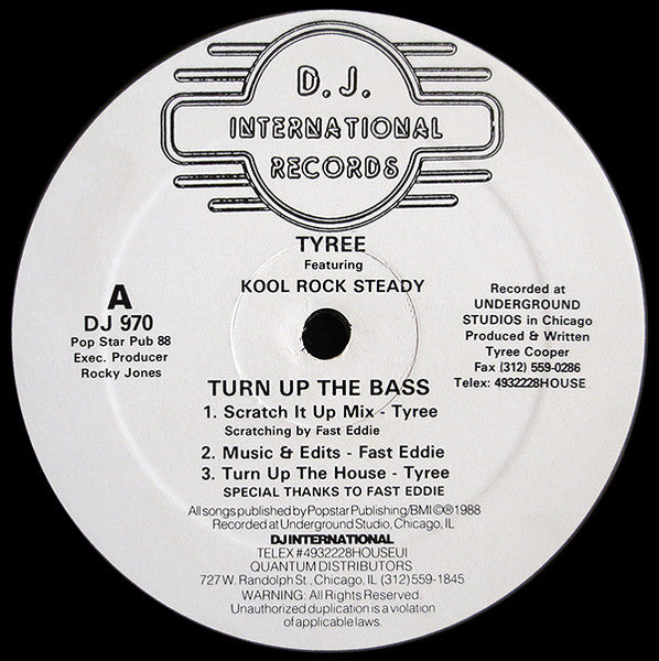 Montez les basses Tyree Cooper, Kool Rock Steady