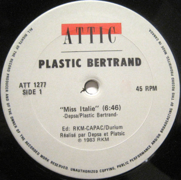 Miss Italie / Arret D'autobus Plastic Bertrand