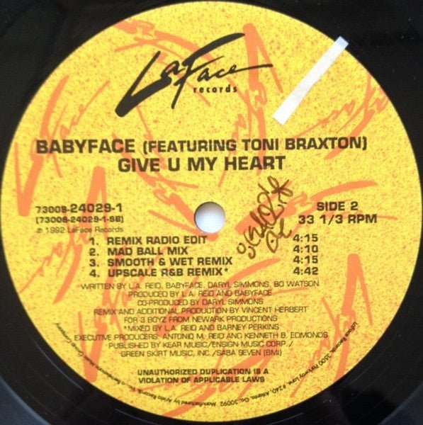 Donne-toi mon cœur Babyface, Toni Braxton
