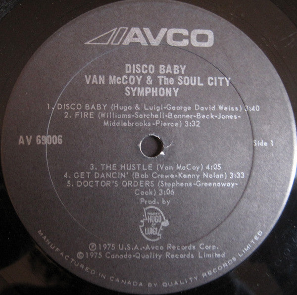 Disco Baby Van McCoy & The Soul City Symphony