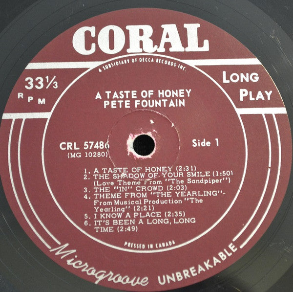 A Taste Of Honey Pete Fountain