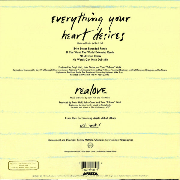 Everything Your Heart Desires Daryl Hall & John Oates