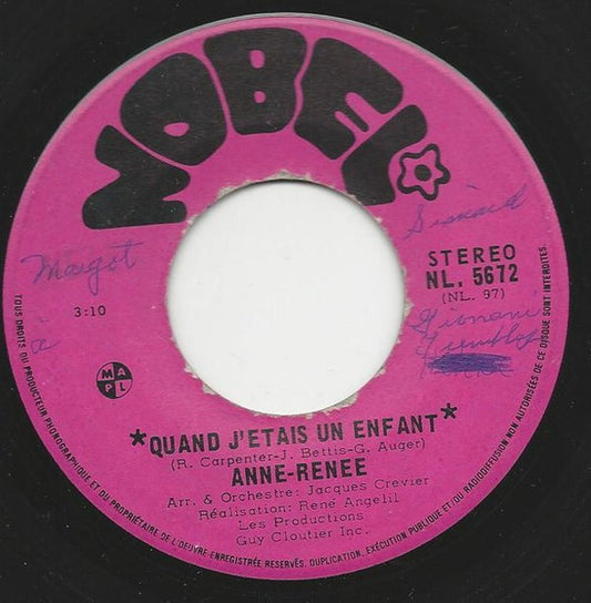 Quand J'Etais Un Enfant | Rectangle Triangle