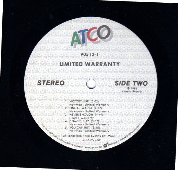 Limited Warranty Limited Warranty
