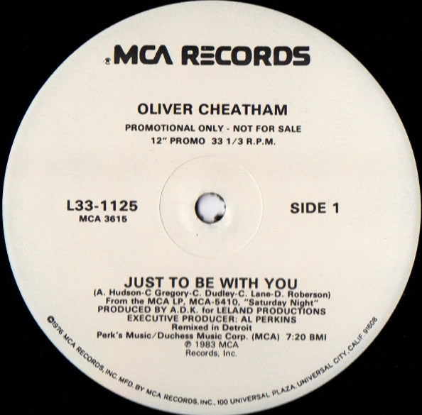 Just To Be With You Oliver Cheatham