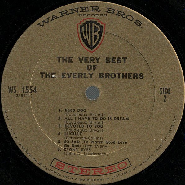 The Very Best Of The Everly Brothers Everly Brothers