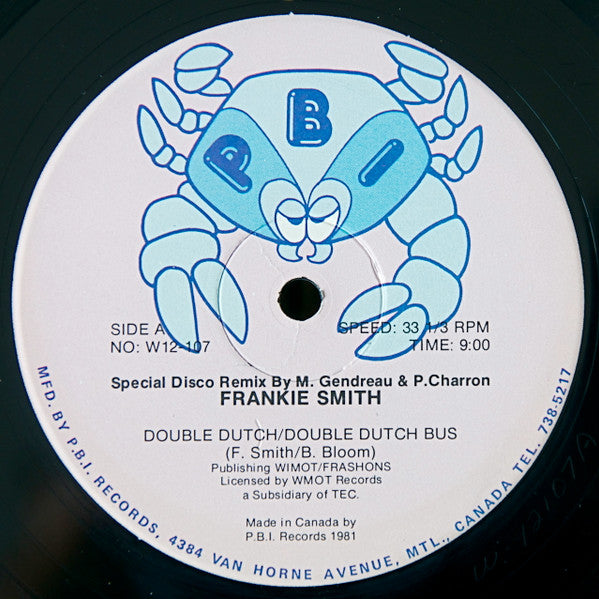 Double Dutch / Double Dutch Bus (Special Disco Remix) Frankie Smith