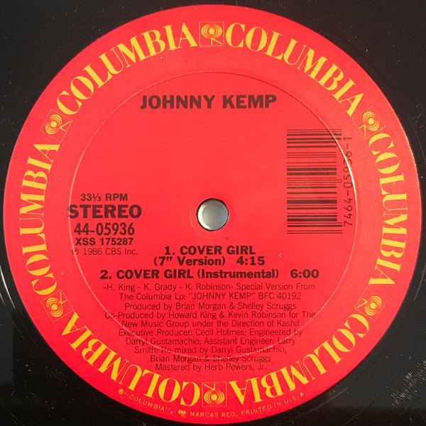 Fille de couverture Johnny Kemp