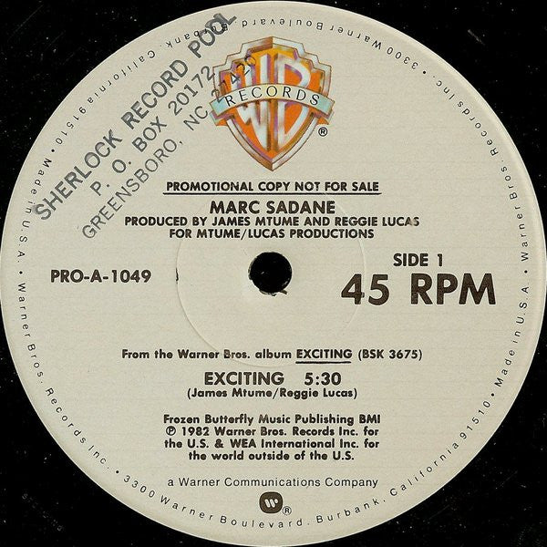 Exciting Marc Sadane