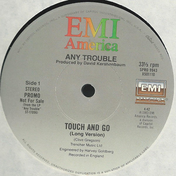 Touch And Go / Fondations Un problème