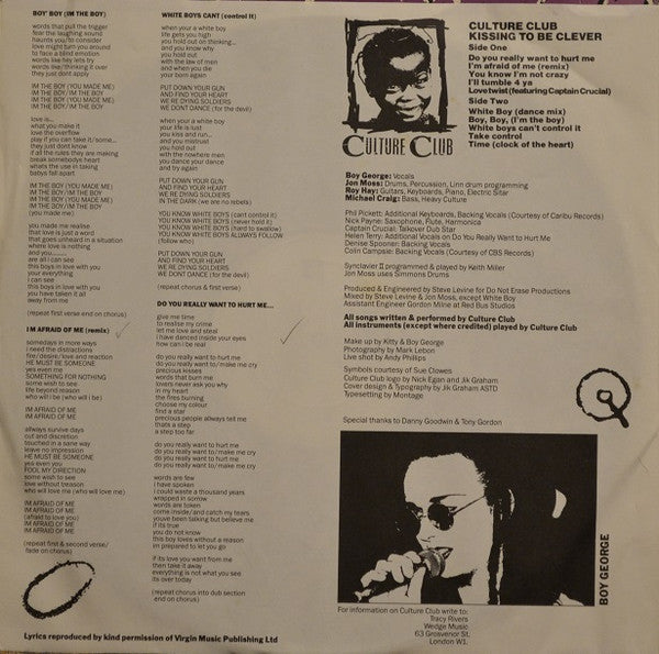 Kissing To Be Clever Culture Club