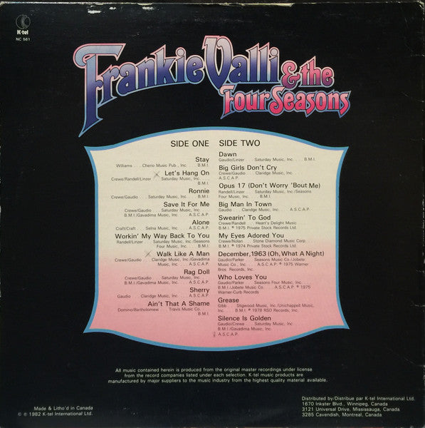 Frankie Valli et les Quatre Saisons Les Quatre Saisons