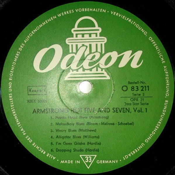 Armstrong Hot Five And Seven, Vol.1 | Rectangle Triangle