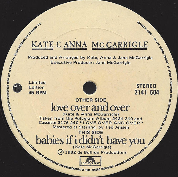 Aimer encore et encore Kate et Anna McGarrigle