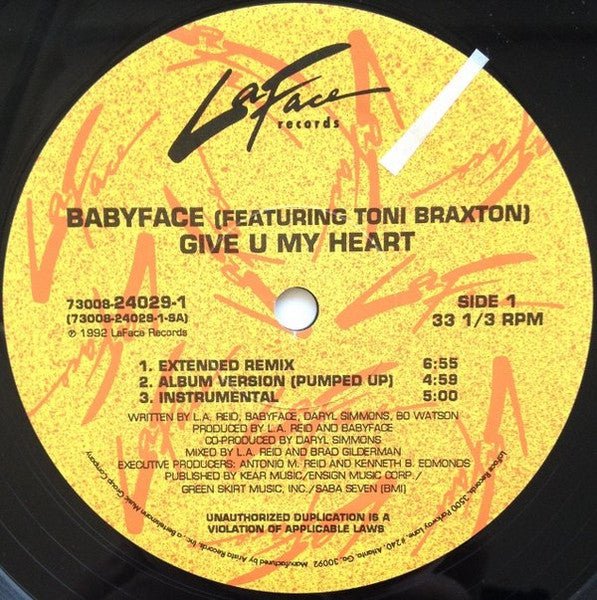 Give U My Heart 2 Babyface,Toni Braxton