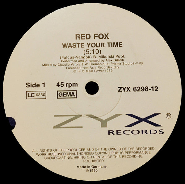 Waste Your Time Red Fox