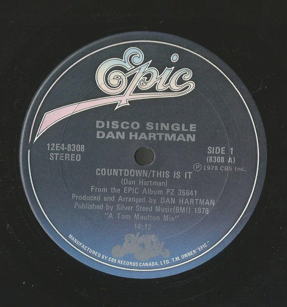 Countdown/This Is It / Instant Replay Dan Hartman