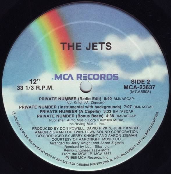 Numéro privé (version 12") Les Jets