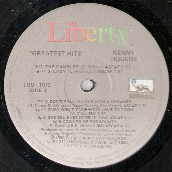 Greatest Hits Kenny Rogers