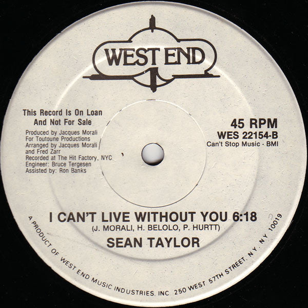 Come Back To Me Sean Taylor