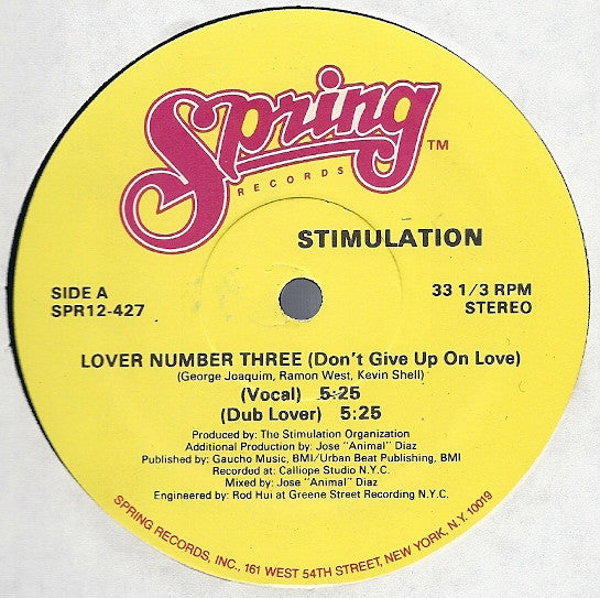 Amoureux numéro trois (N'abandonnez pas l'amour) Stimulation