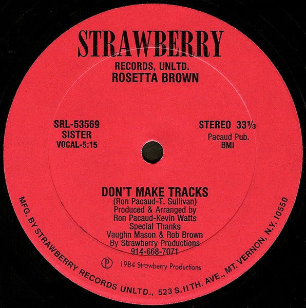 Ne laissez pas de traces Rosetta Brown