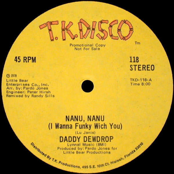 Nanu, Nanu (I Wanna Funky Wich You) / The Real Thing Daddy Dewdrop