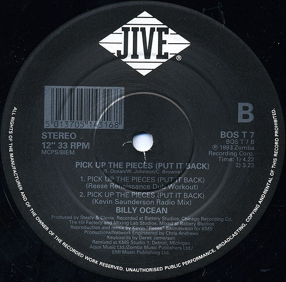 Ramasser les morceaux (Remettre en place) Billy Ocean