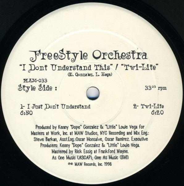 I Don't Understand This / Twi-Lite Freestyle Orchestra