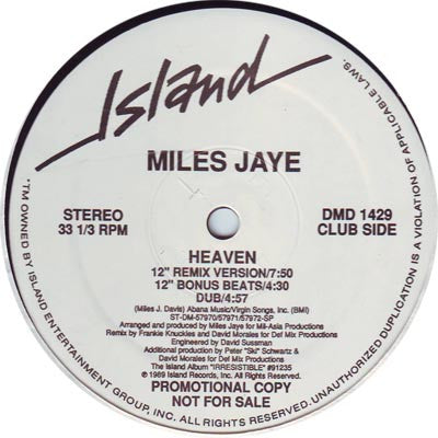 Heaven 3 Miles Jaye