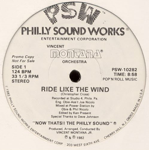 Ride Like The Wind / Paul's Happy Montana Orchestra