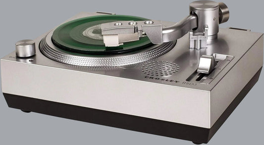 Mini Turntable (RSD3) | Rectangle Triangle | 



Brand
Crosley


Maximum rotational speed
33 RPM



 
Included components:
RSD3 Mini Turntable,  