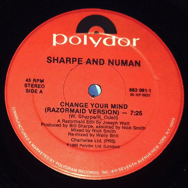 Changez d'avis Sharpe &amp; Numan