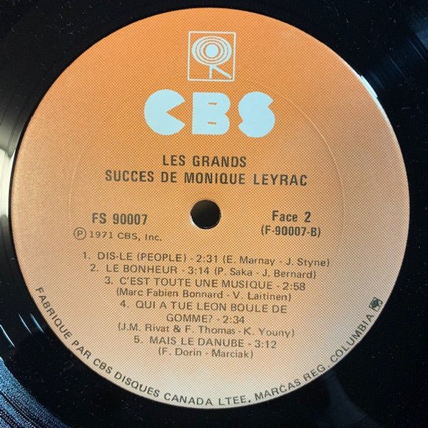 Les Grands Succès De Monique Leyrac Monique Leyrac