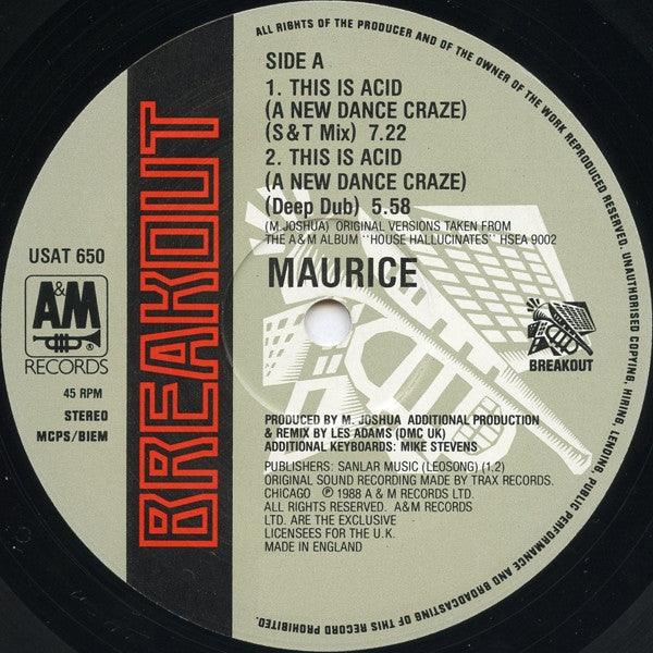 Ceci est de l'acide (une nouvelle tendance danse) Maurice Joshua