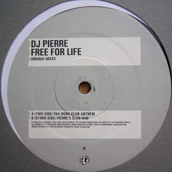 Free For Life (Original Mixes) DJ Pierre