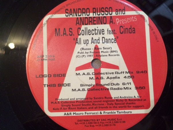 All Up And Dance Sandro Russo,Andreino Arcangeli,M.A.S. Collective,Cinda Ramseur