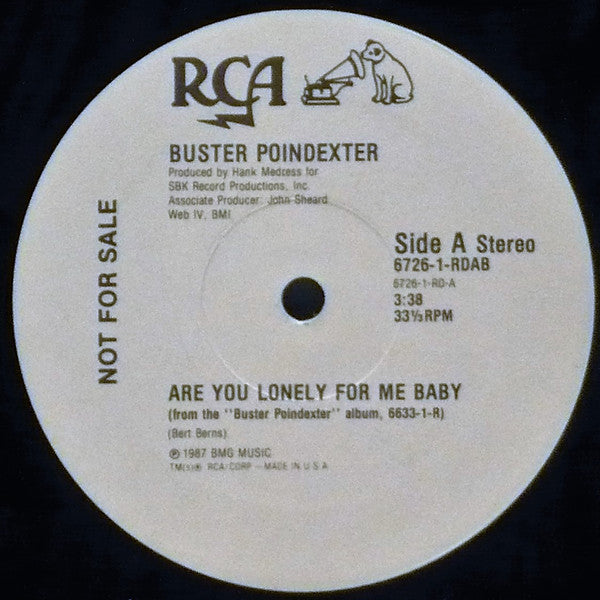 Are You Lonely For Me Baby / House Of The Rising Sun Buster Poindexter