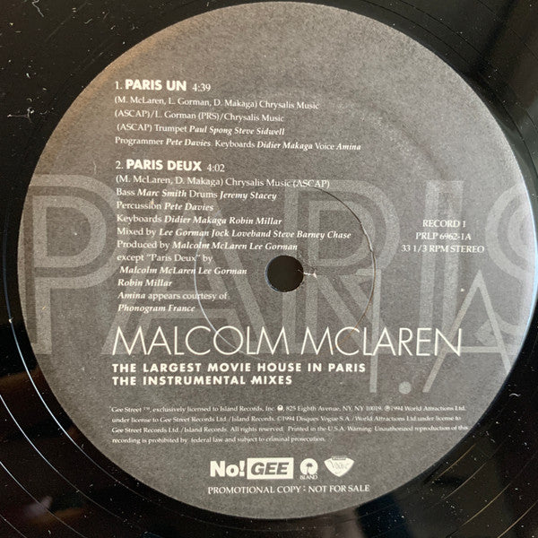 Le plus grand cinéma de Paris Malcolm McLaren