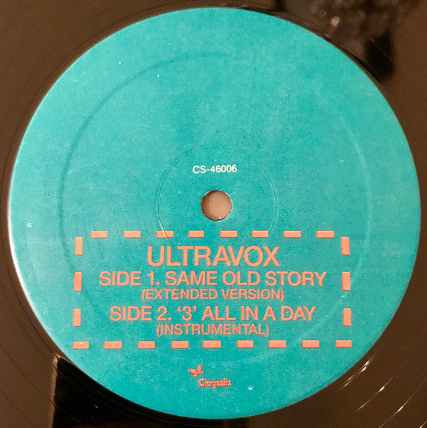 Toujours la même histoire Ultravox